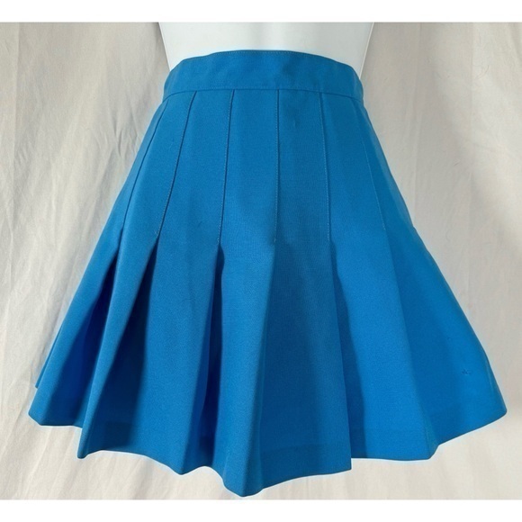 Vintage Dresses & Skirts - 80’s Vintage ‘Heads’ Blue Pleated Tennis Skirt